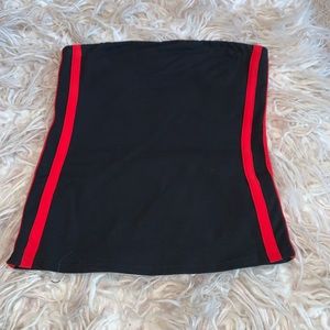 Express black/red tube top